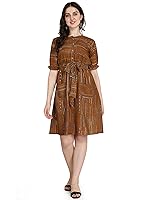 DHRUVI TRENDZ Women’s Rayon Regular Fit Casual Wear Kurtis