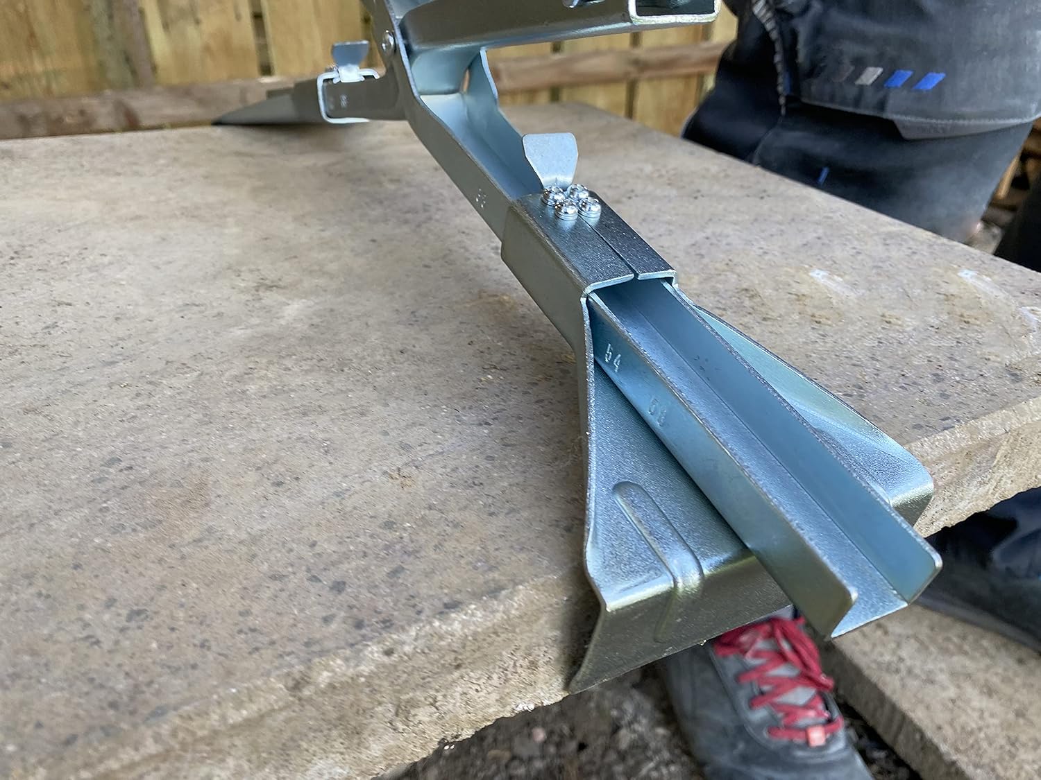 Haromac 7180060" Profi Adjustable Slab Lifter, Silver, 14 x 6.1 x 1.5 mm