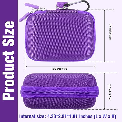 Miniatura 10 de Sanwuta Estuche rígido de viaje Eva para juego de cartas clásico (no incluye cartas), negro, 4.33 x 2.91 x 1.81 pulgadas