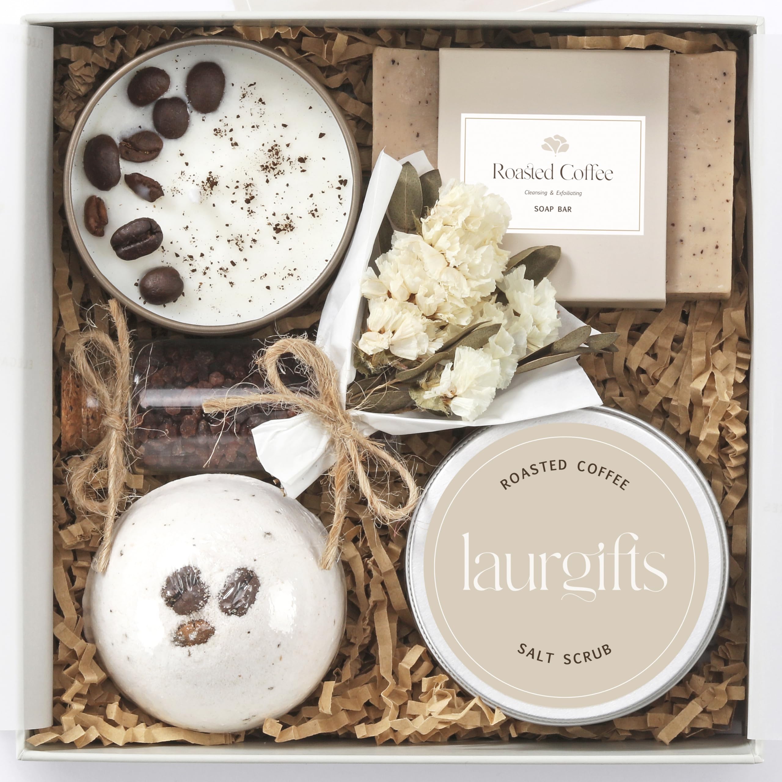LaurGifts Coffee Spa Gift Basket