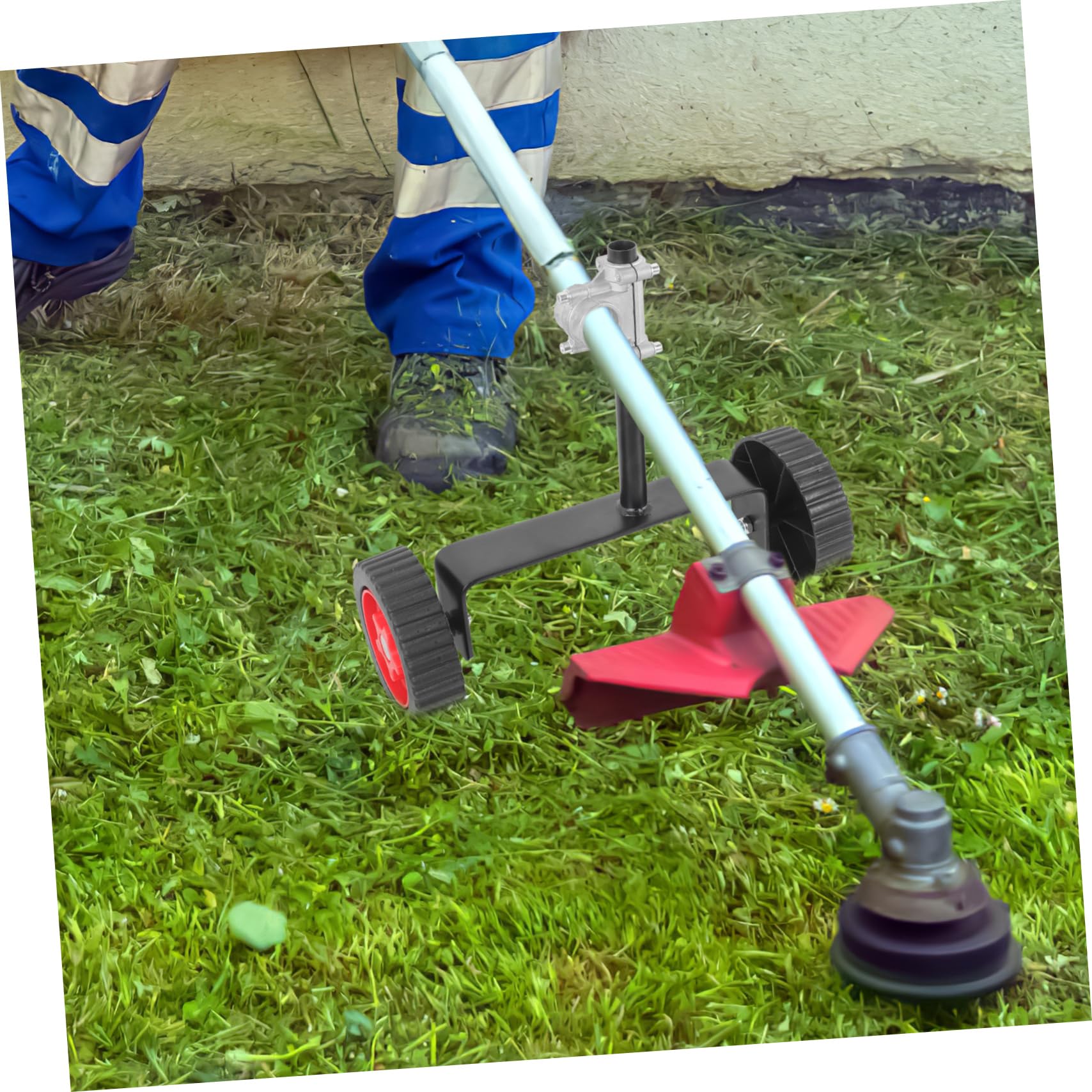 BESPORTBLE Rueda de Soporte para Cortacésped Rueda para Carrito de Jardín de Repuesto Accesorio para Cortacésped para Mantenimiento de Césped