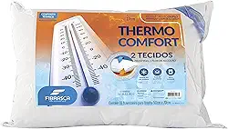 Travesseiro Gelado Frio Lavável Thermo Comfort - Ideal p/Fronhas 50x70cm - Fibrasca, Branco