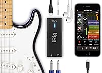 Vista 2 de IK Multimedia iRig HD 2 interfaz de audio de guitarra para iPhone, iPad, Mac, iOS y PC con cables USB-C, Lightning y USB y grabación de música de 24