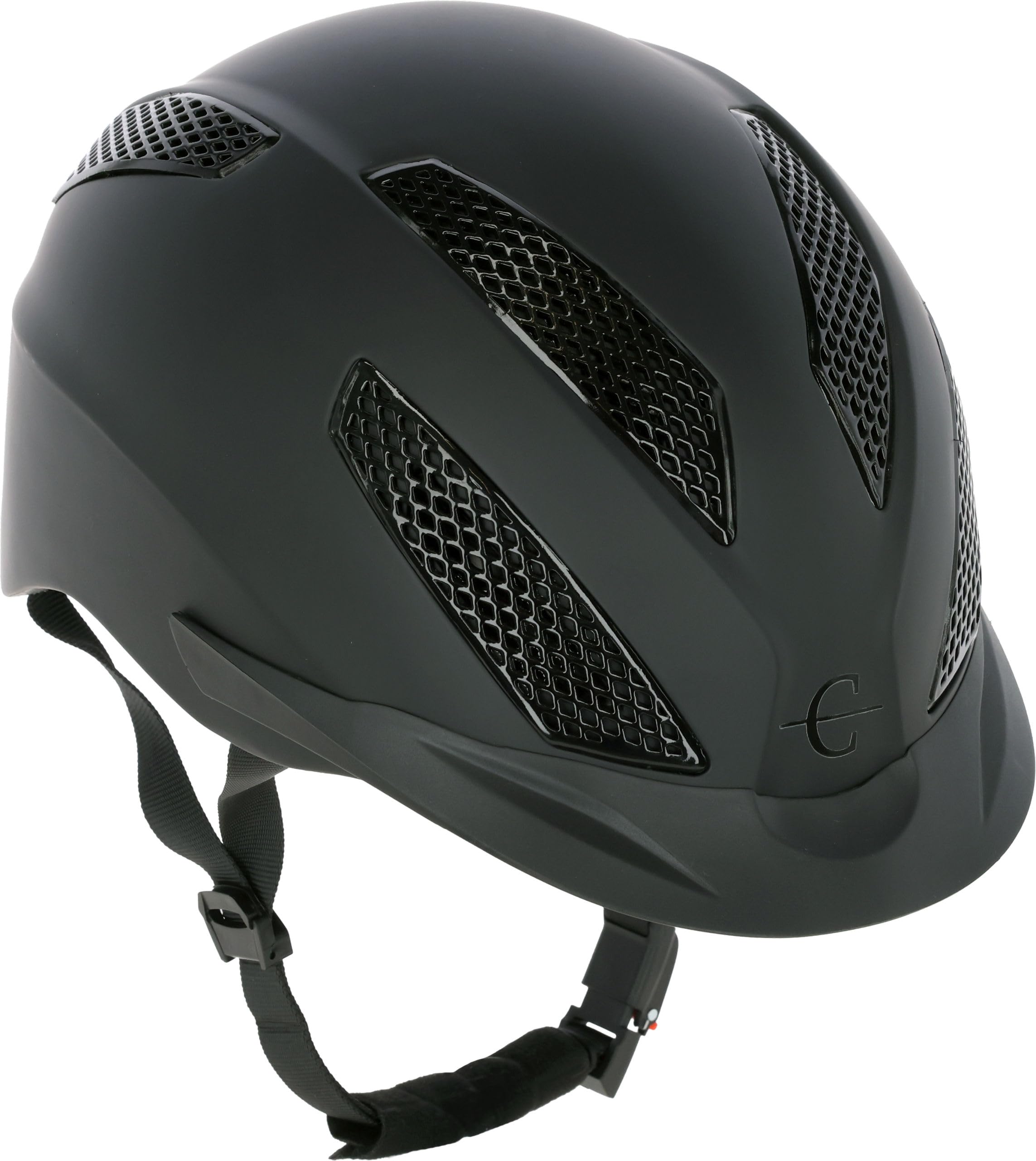 Casco de Montar Covalliero eXite, Mujeres, Hombre, Negro, Volumen 57-60 cm, Sistema Disc, Visera de Casco Flexible, Sistema de ventilación, Cierre de Clic rápido