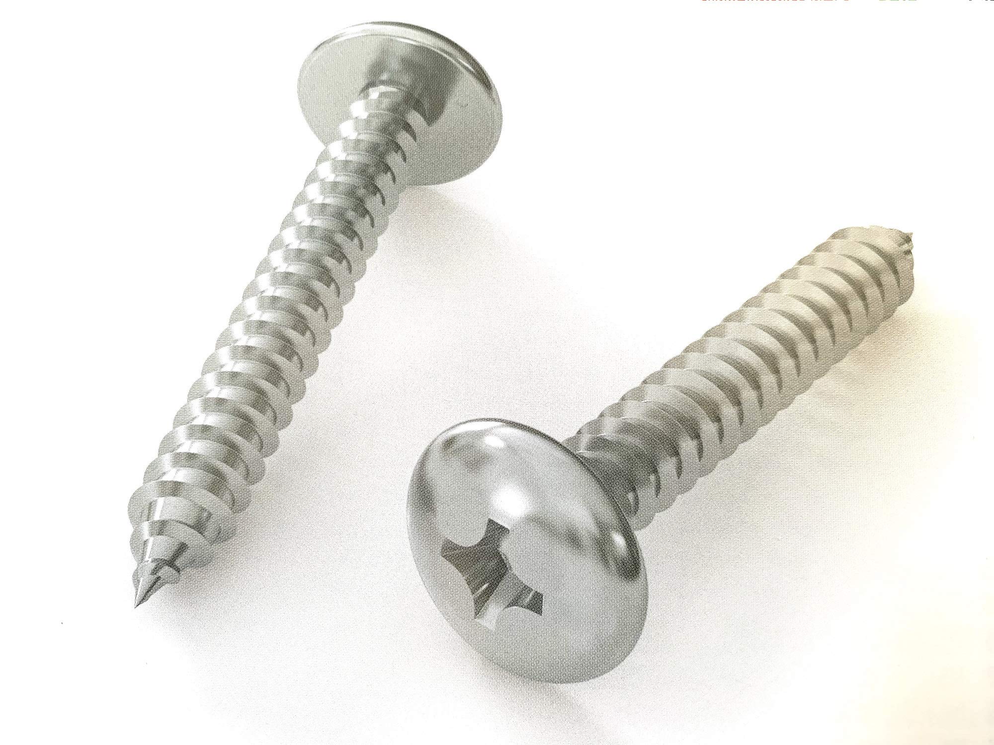 VITI AUTOFILETTANTI TESTA MEZZA TONDA TMT TESTA LARGA ZINCAT VITE AUTOFILETTANTE-5,5 mm-120 mm-100 PZ