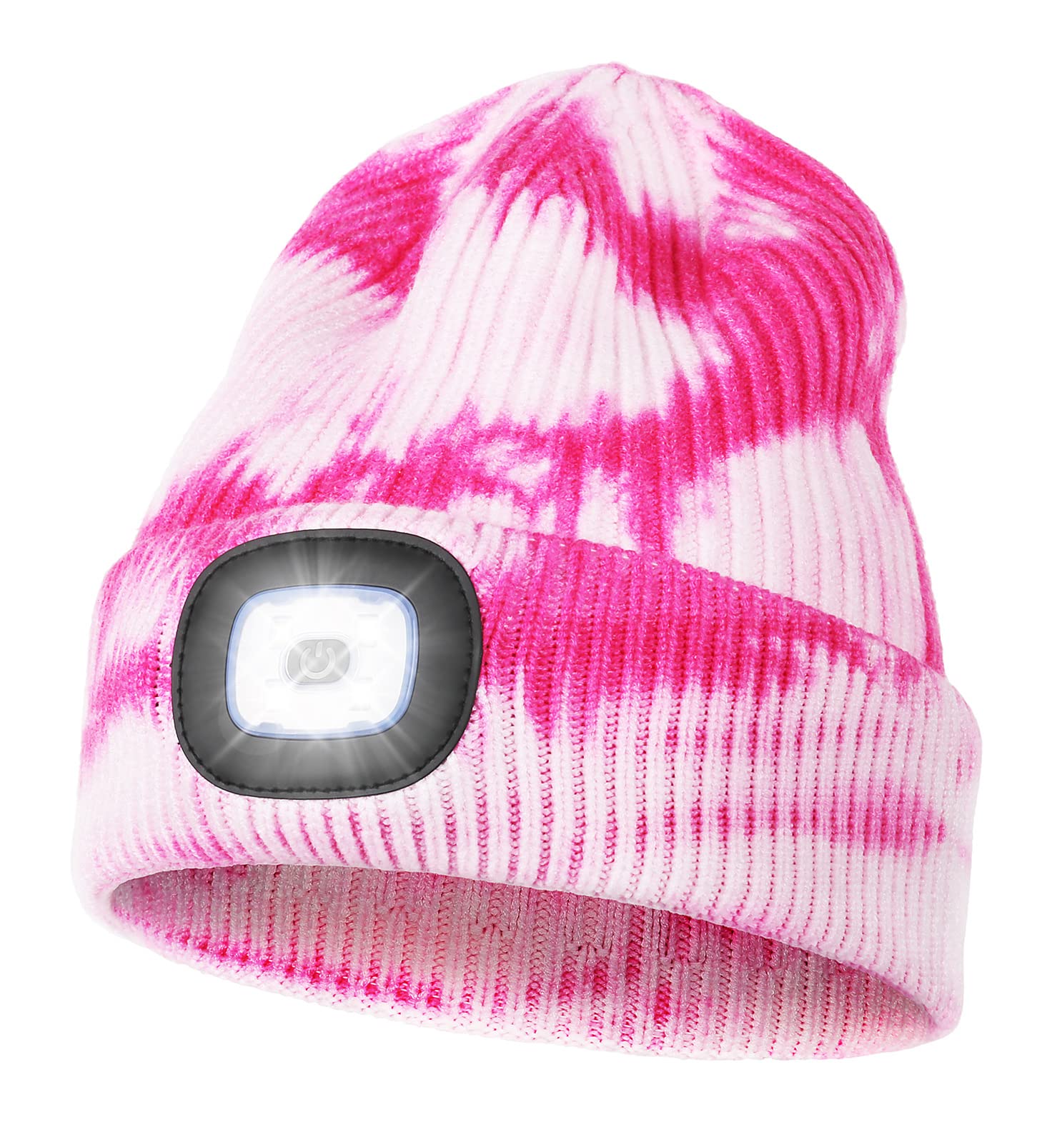 MELASA Unisex Beanie with The Light Hands Free Winter Beanie Gifts for Men