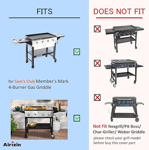 Miniatura 5 de Repuesto de cubierta de plancha premium para plancha de gas para exteriores de 4 quemadores Member's Mark, para miembros Mark de 36 pulgadas,