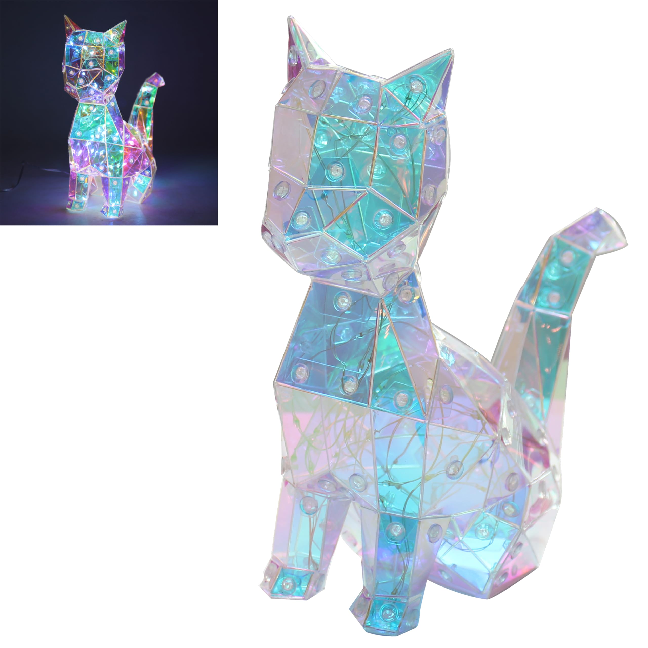 Lesser & Pavey Starlightz LED USB Cat for Home & Living Room | Lovely Led Lights for Home Decor & Night Light | Ideal Led Lights for Bedroom & Table | Durable for Daily Use
