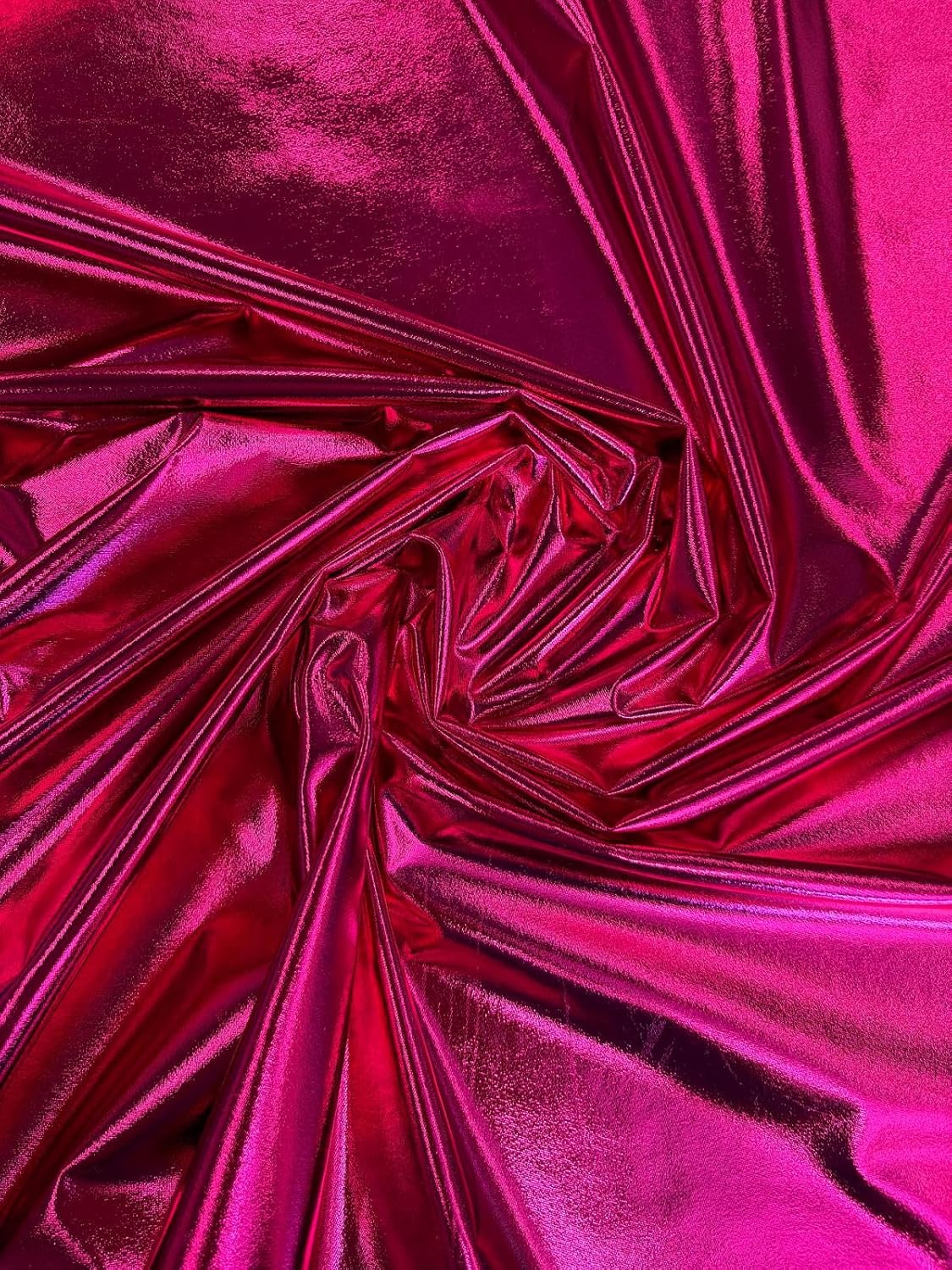Sedona Designz 58/60" Wide Foil Knit Fabric – 94% Polyester 6% Spandex DTY, All-Over Foil Finish – Soft Stretch Knit for Apparel, Costumes, Dancewear & Crafts