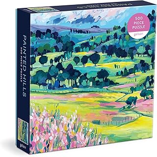 Galison Painted Hills 500 Piece Puzzle from Galison - Fun and Challenging 500 Piece Puzzle, Beautiful Illustrations, Thick and Sturdy Pieces, Great Gift Idea