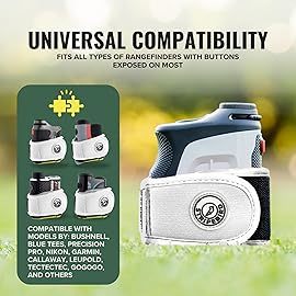Stripebird - 2.0 Slim Golf Magnetic Rangefinder Strap (White - Form Fitting & No Buckle Strap) - Golf Range Finder Magnetic Strap - Range Finder Golf Magnetic