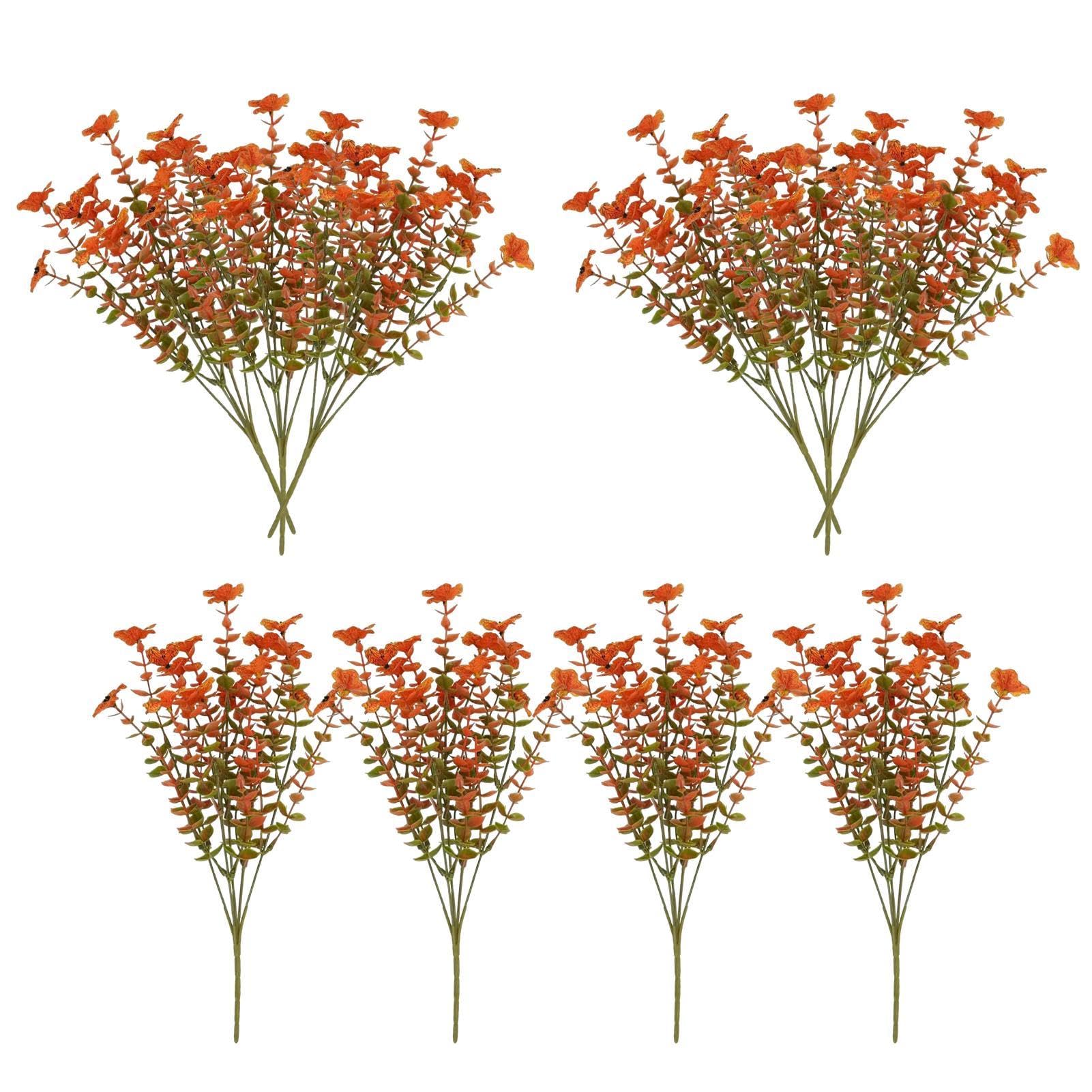 Fleurs artificielles d'automne décoration jardin extérieur et jardinière de porte d'entrée