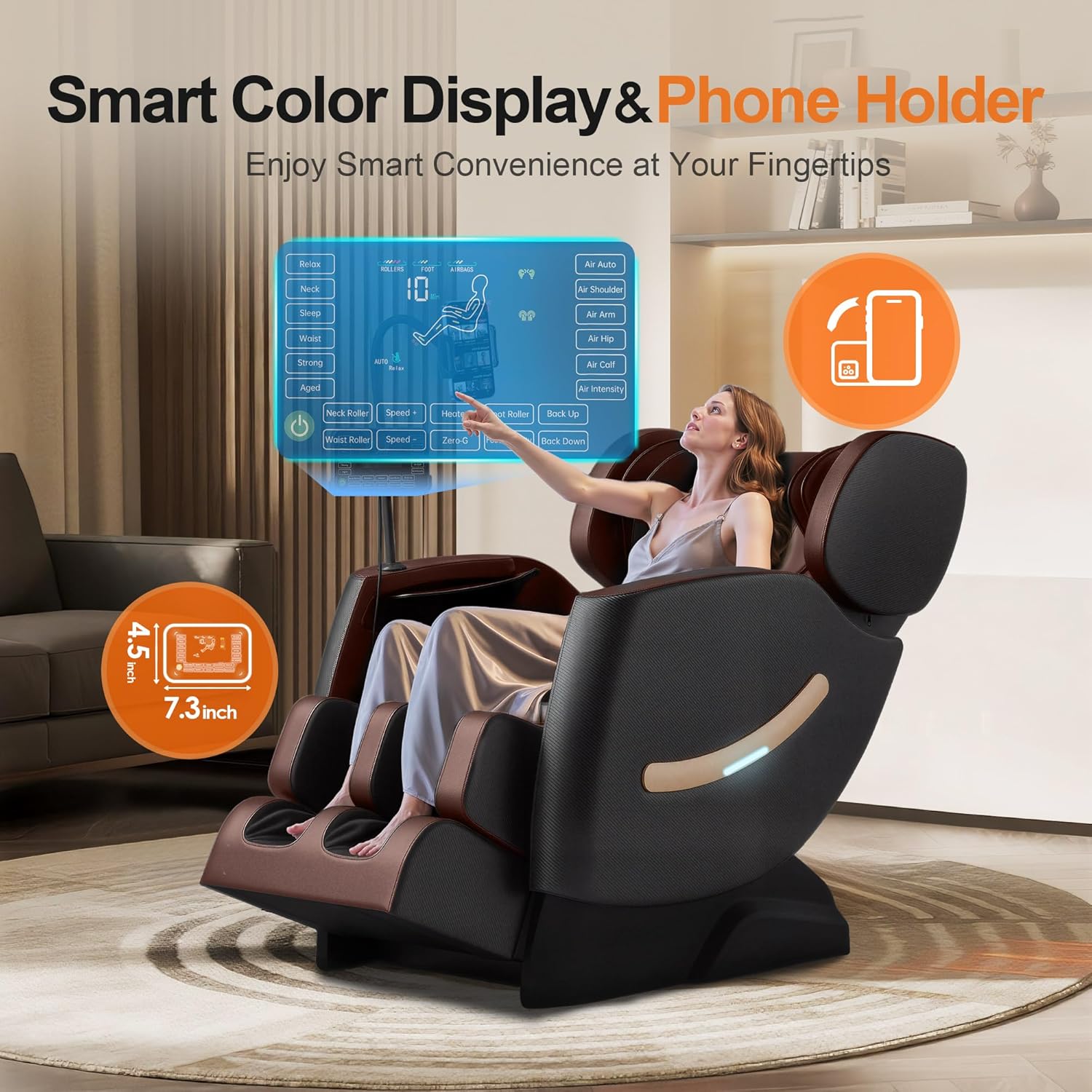 Upgraded Massage Chair Full Body, Zero Gravity Shiatsu Massage Chairs Recliner with Heat, 20L Airbag, 10 Rollers, Foot Massage, Auto Modes, 2026 Home Massage Chair for Men&Women