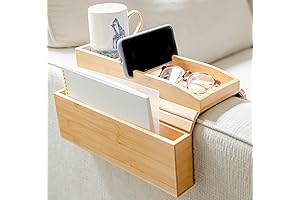 Bamboo Sofa Caddy for Couch Arm - The Perfect Lounge Companion
