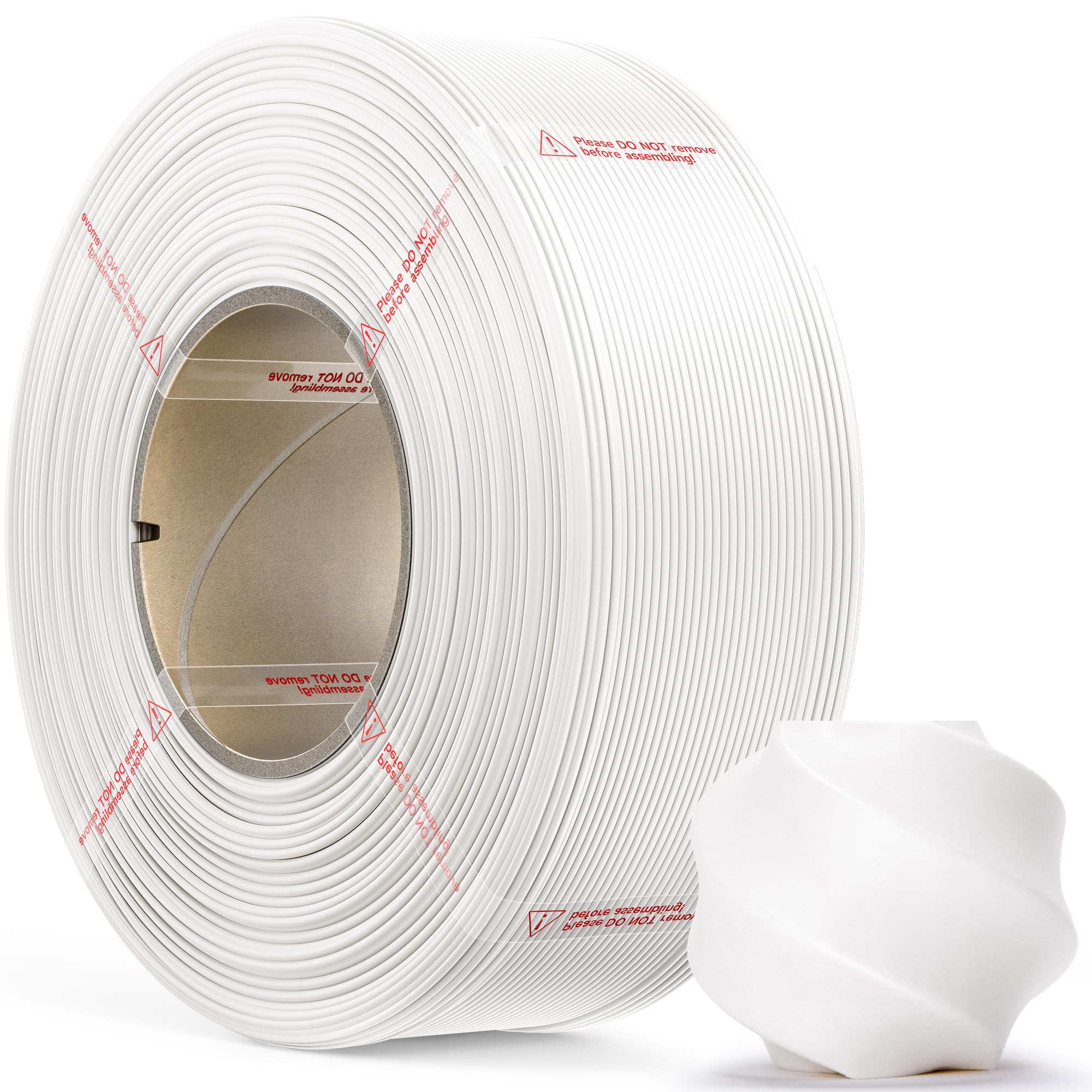 MarsWork PLA Basic, Pre-Dried Refill Filament 1kg (2.2lbs) for Reusable Spools, 1.75mm Spool-Less 3D Printing Filament, Compatible with Bambu Lab 3D