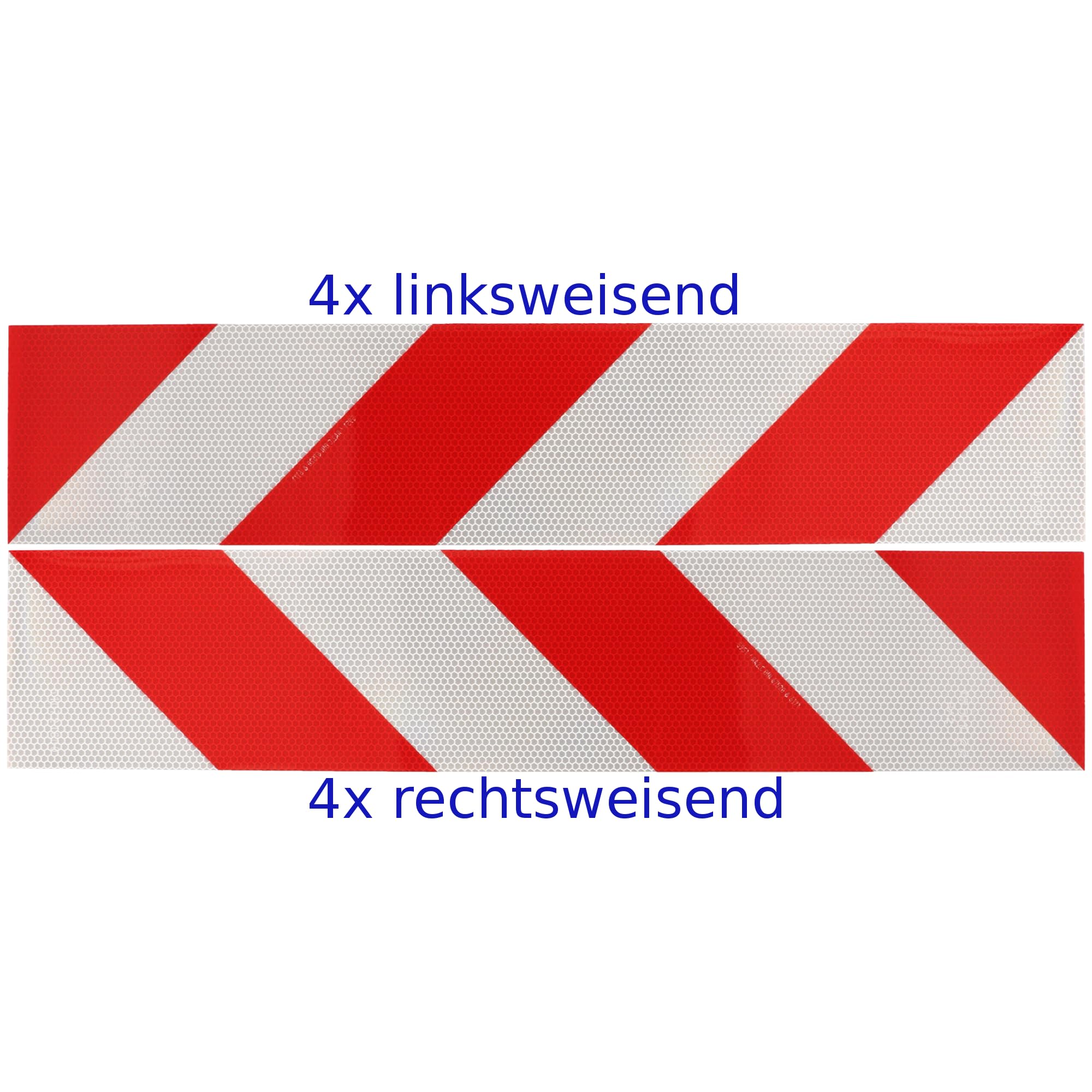 Container Warnmarkierung Set 705x141mm 8 Streifen Magnetisch Reflektorfolie abnehmbar