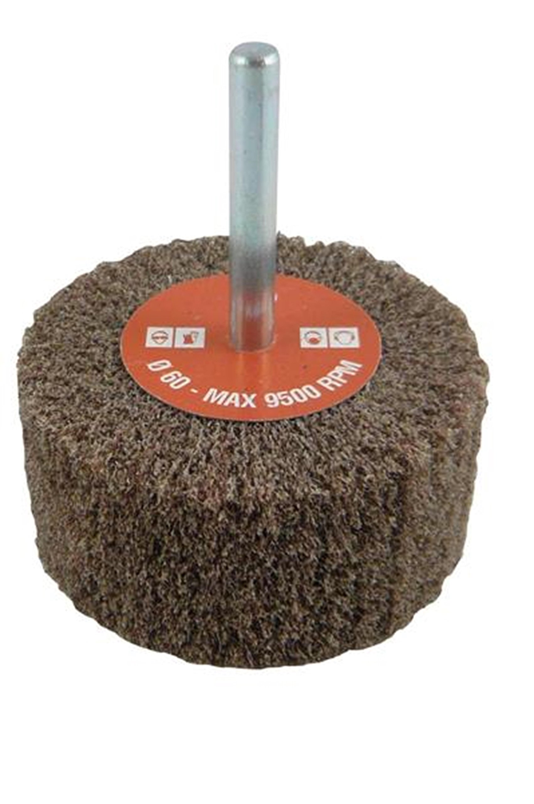 CALFLEXRVF8050/6.CP/M - Ruedas fibra con vástago RVF CP (Ø Ext. 80 mm; Espesor 50 mm; Vástago 6 mm; Grano Medio-120)