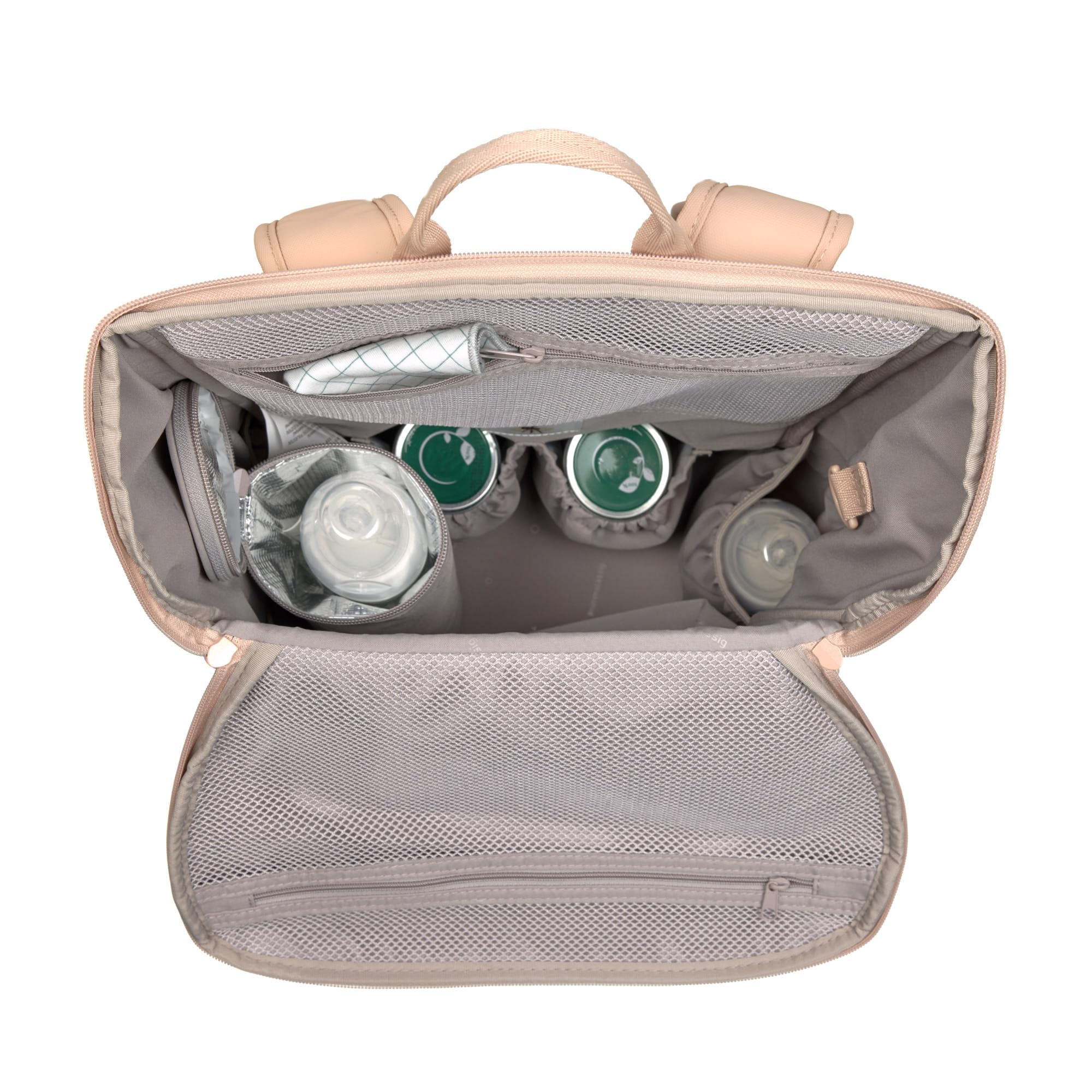 LÄSSIG Zaino fasciatoio con fasciatoio, aggancio per carrozzina e portabiberon/GRE Slender Up Backpack