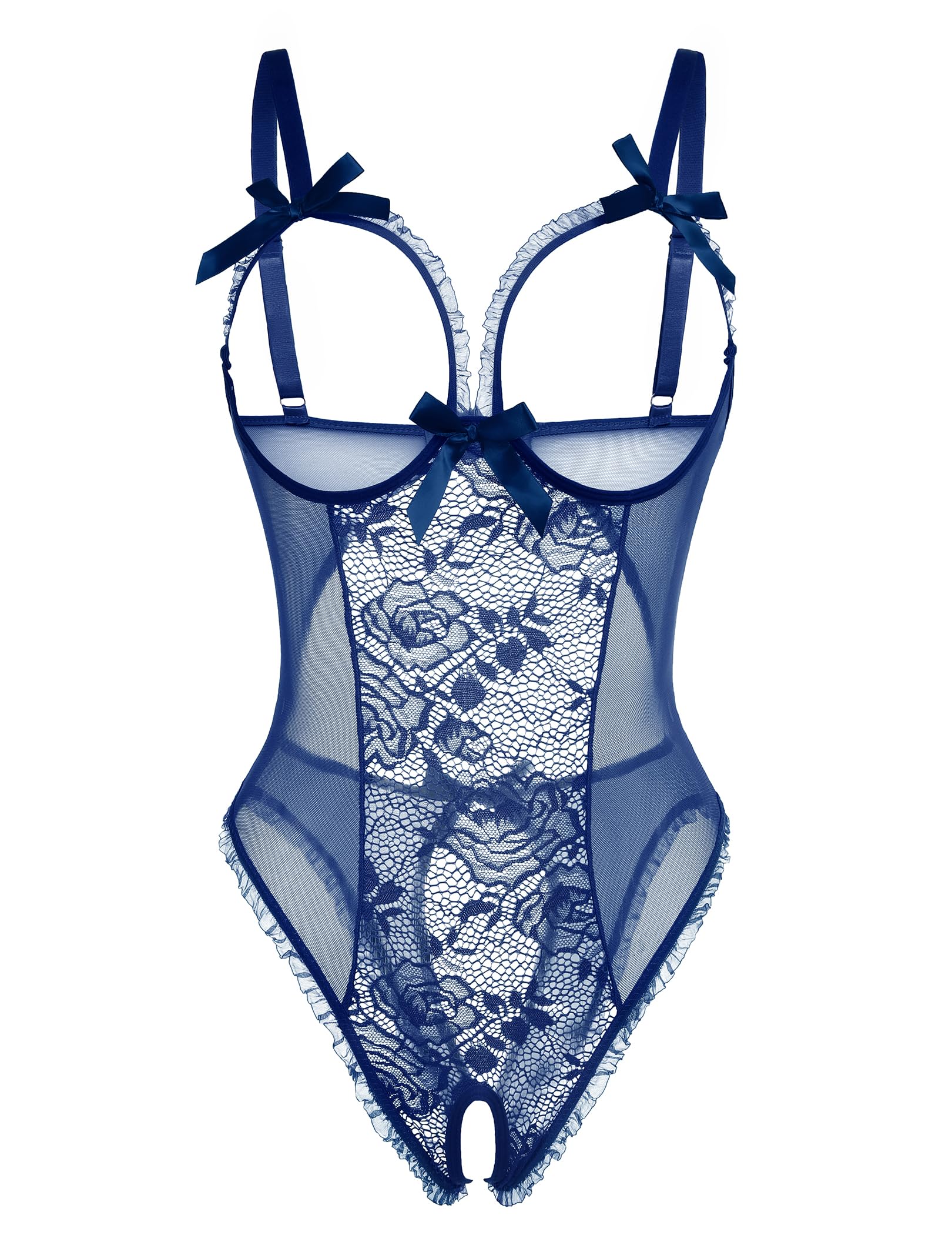 Avidlove Women One Piece Lingerie Sexy Lace Babydoll Mini Bodysuit