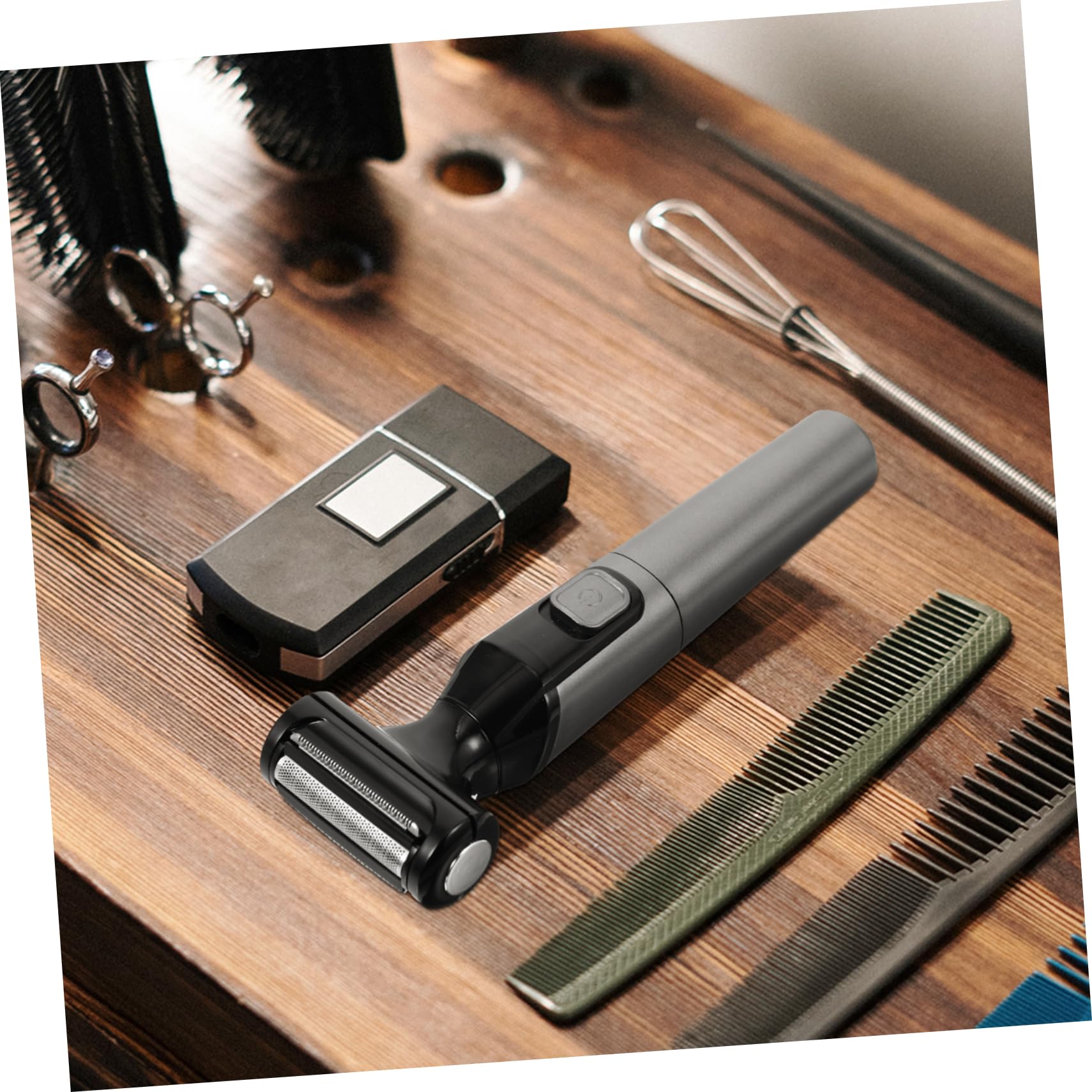 Rasoio Elettrico da Donna 2 in 1 Depilatorio per Corpo 3 Lame Black, Rasoio Indolore Portatile a Batteria per Ragazze e Viaggi