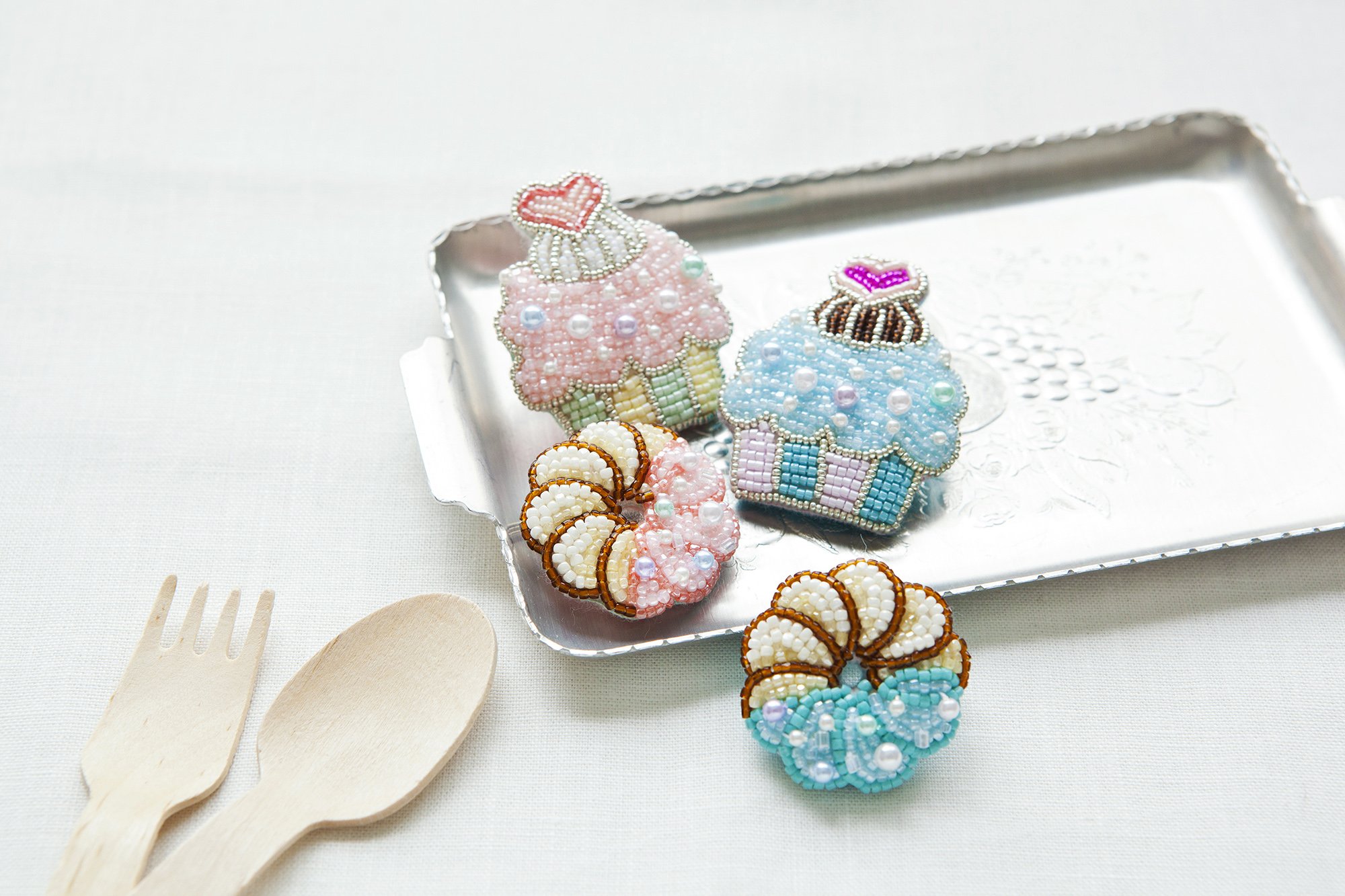 de broderie de perles de gâteau de kit Broche Fraise LP-651-1 Kinki anne