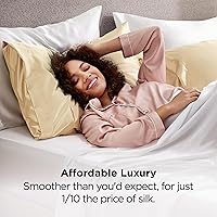 Vista 99 de Bedsure - Juego de 2 fundas de almohada de satén