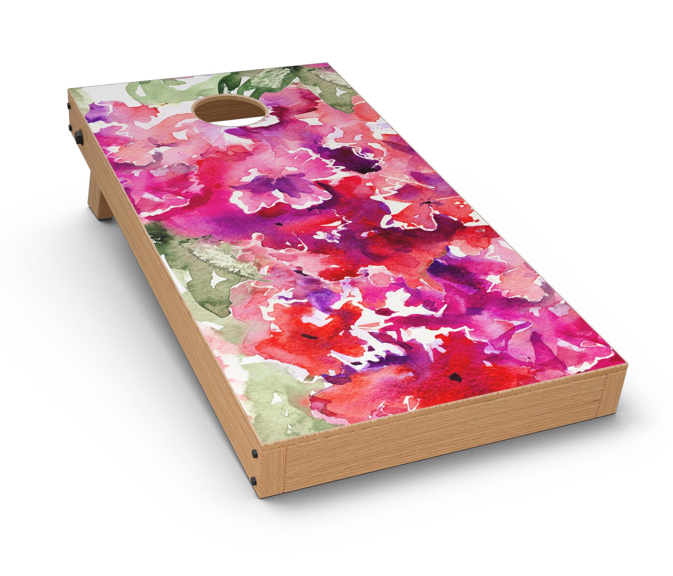 Design Skinz Summer Tropical Skin Set for Cornhole (Skin Only) - Tropical Hydrangea Flowers