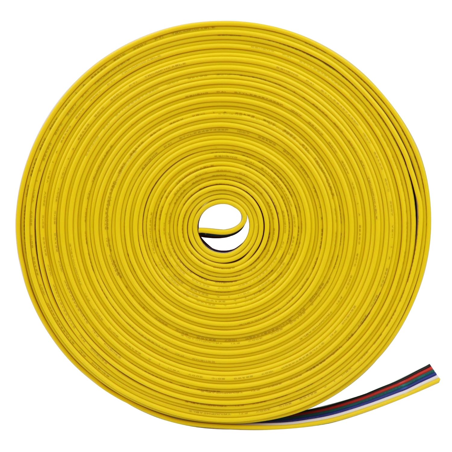 LEDENET 22AWG 6 pin 33FT 10M RGBWW LED Strips Flexible Electrical Wire Extension Plat Cable Conductor Cords Line for 6 Color 3528 5050 RGBCCT LED Strip Lights - Image 2