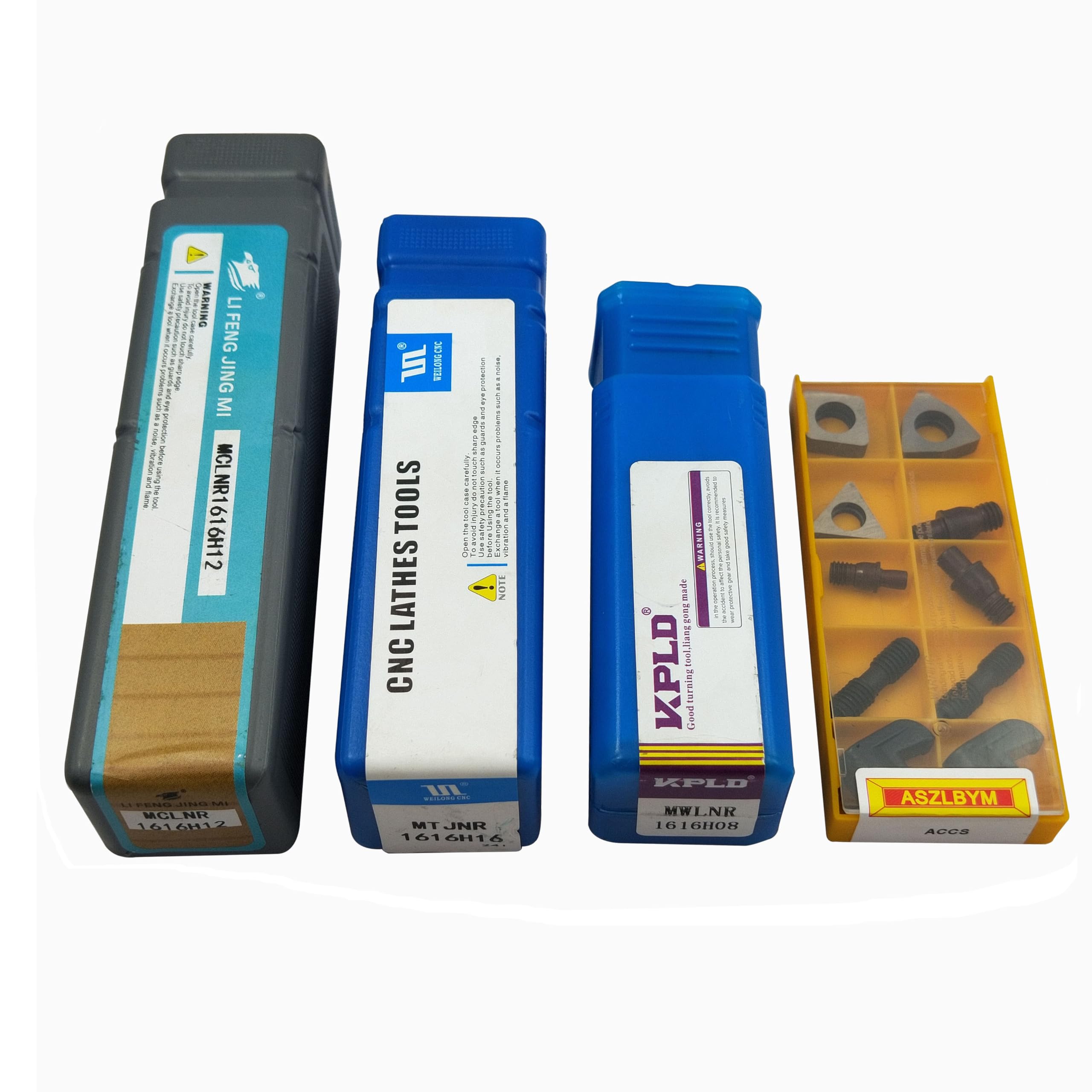 5/8" 16PCS Porte-outils de tour CNC à cercle excentré, MTJNR1616H16+MWLNR1616H08+MCLNR1616H12+WNMG431, CNMG431, TNMG331 inserts en carbure + ST1603, SW0804, SC1204+MCT513, MCT617+HL1814 + MCS625