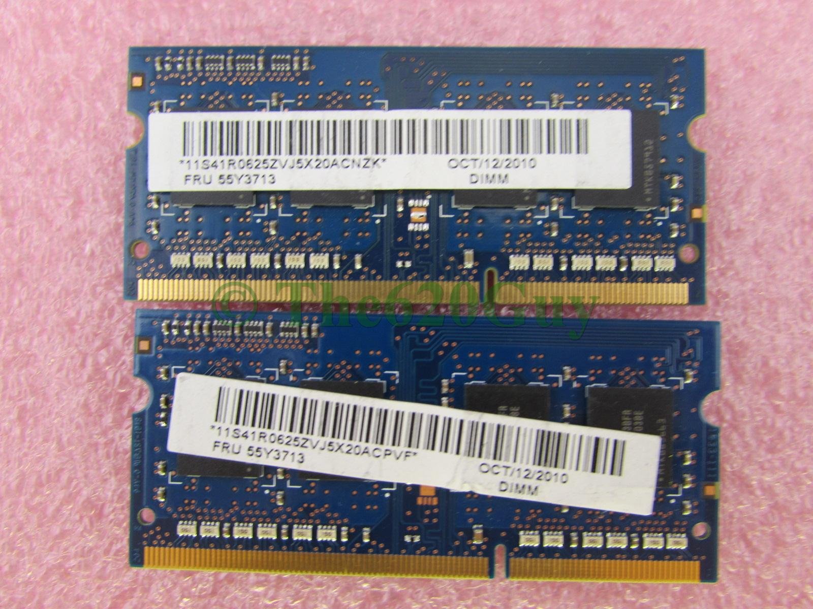 ☆iiyama HF i3-6100 4GB 250GB SSD Win10 Lenovo 55Y3713 Hynix 4GB 2 x 2GB PC3-8500S DDR3 1066 SODIMM Laptop