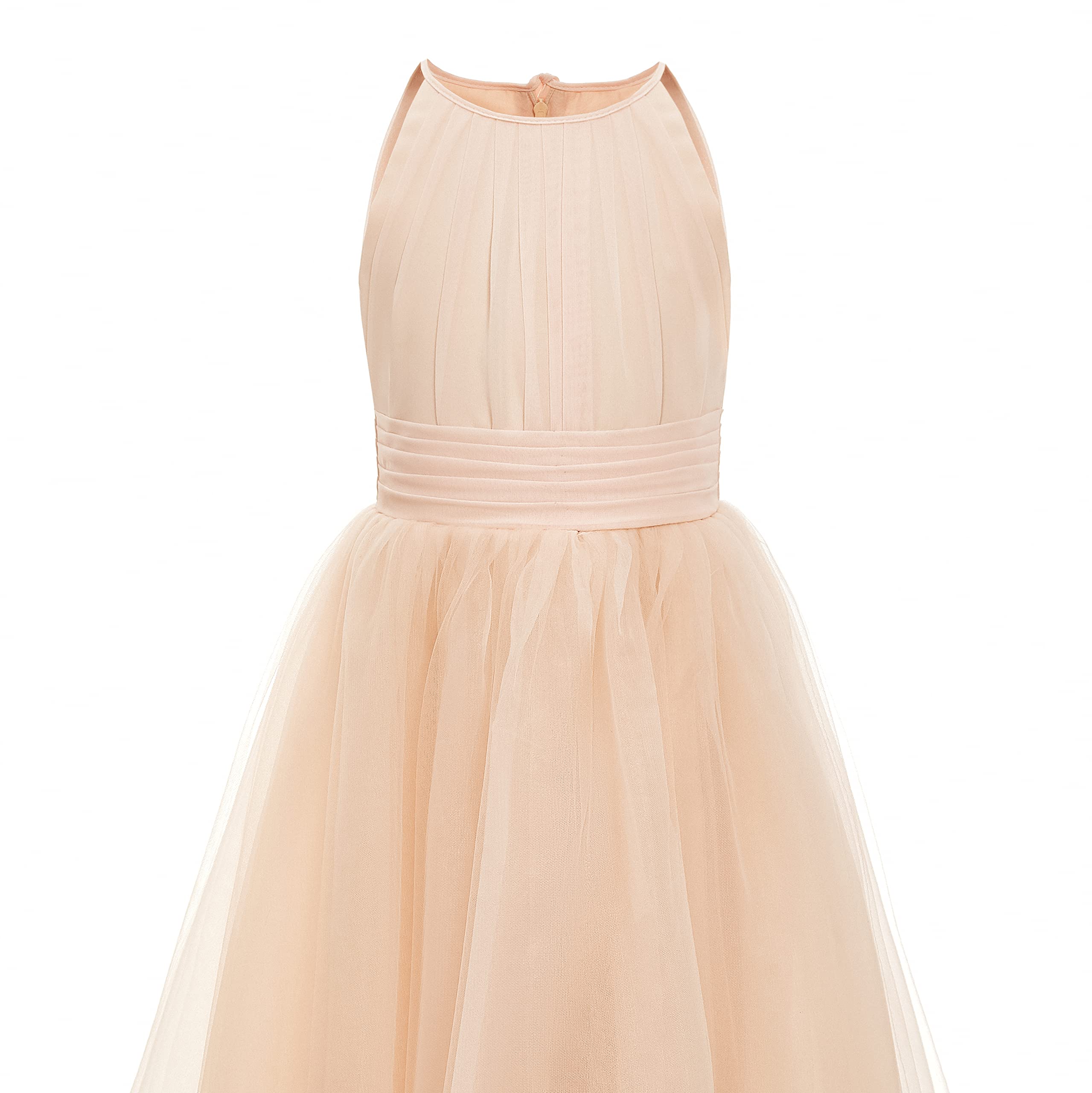 Aibaowedding Blumenmädchen Tüll Chiffon Kleider Kinder Hochzeit Festzug Ballkleider