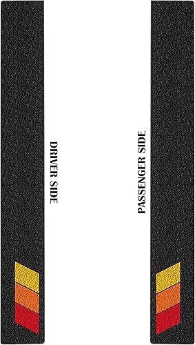 Miniatura 3 de Protección para umbral de puerta, compatible con Tundra 2007-2020, kit de 2 piezas (puertas traseras (CrewMax), negro texturizado con texto