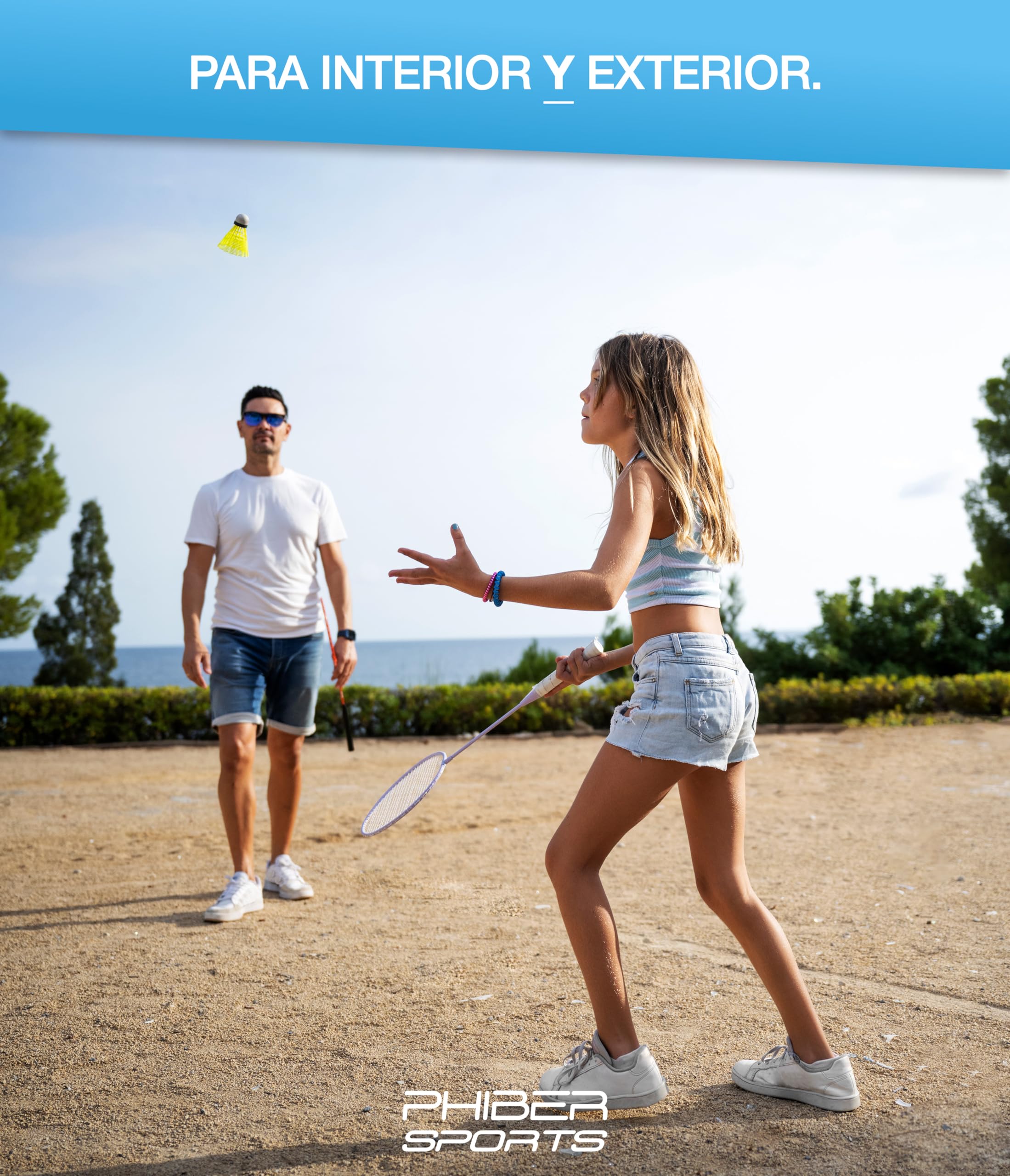 PHIBER-Sports Volantes de bádminton, Amarillo [10 Piezas], Ideal para Principiantes y Profesionales