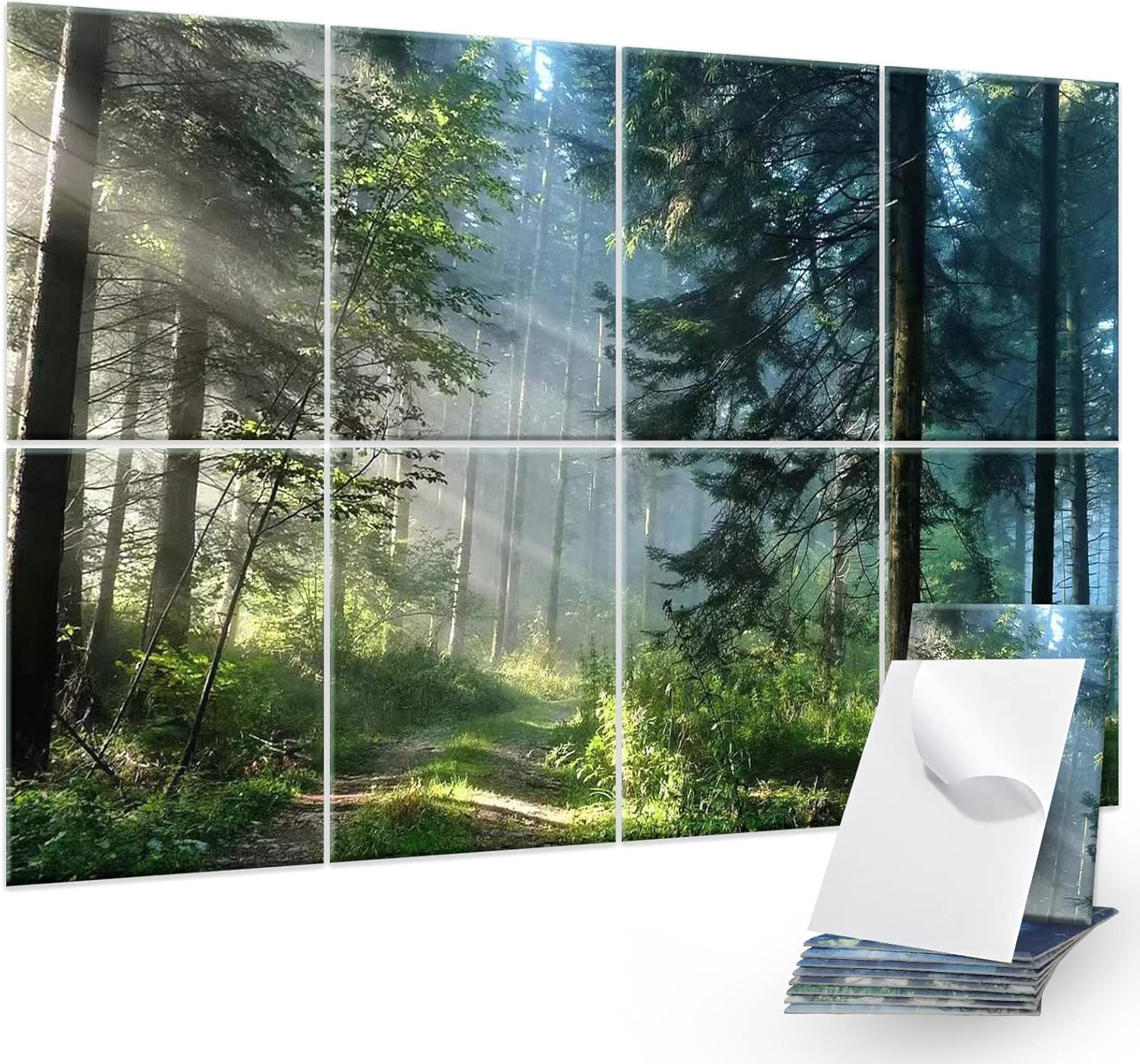 8Pack Acoustic Panels Sound Absorbing Wall Panels, 48 X 32 Inches Sound Proof