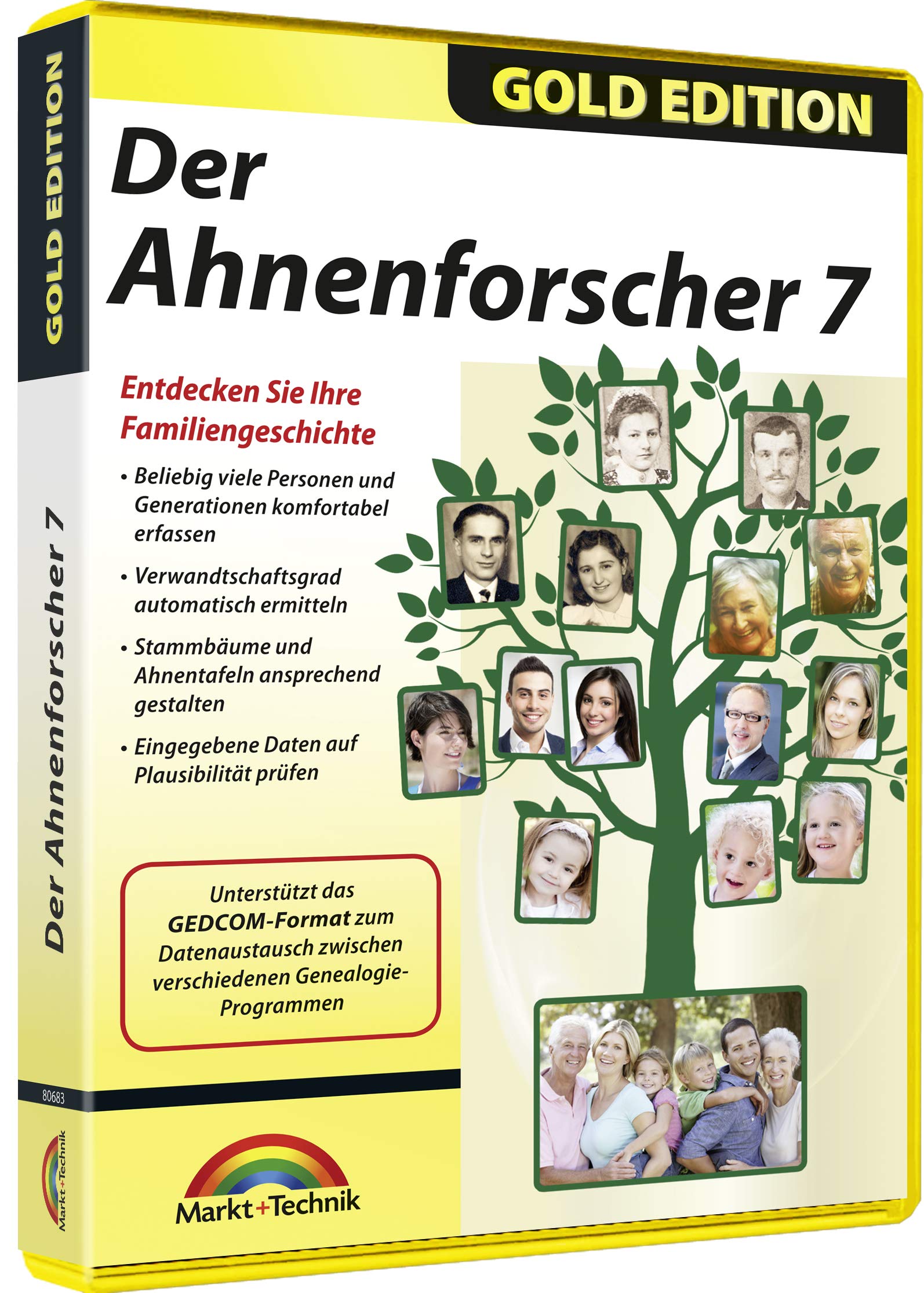 Ahnenforscher 7 - Stammbaum und Ahnenforschung - Ahnenchronik für Windows 11 / 10 / 8.1 / 7