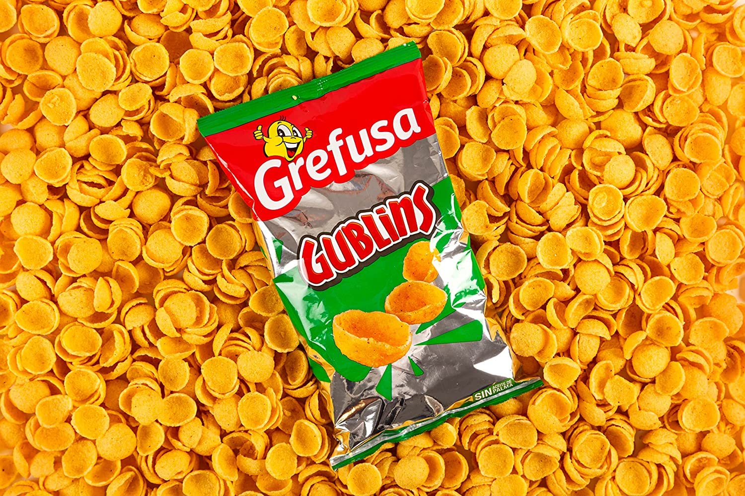 Grefusa - Snack Gublins sabor barbacoa, caja de 25 unidades de 135g