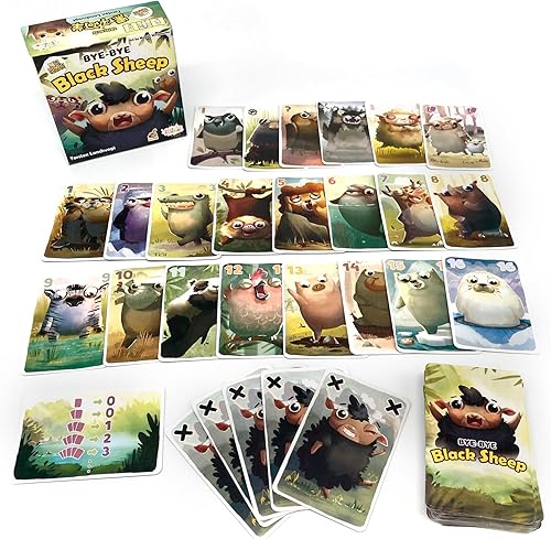 Miniatura 2 de Juego de cartas Bye-Bye Black Sheep para niños y familia  Juego de empujar tu suerte  A partir de 8 años  para 2 a 5 jugadores  Tiempo de juego de