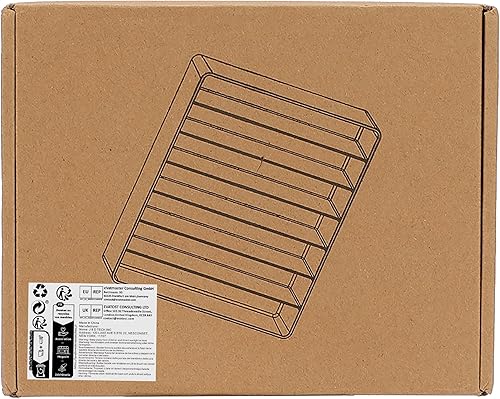 Miniatura 8 de JessLab Organizador de paletas, organizador de maquillaje de plástico dividido de 7 secciones, sombra de ojos, contorno, rubor, almacenamiento de