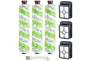 Lemige 3-Pack 1866 Replacement Vacuum Filter and 3-Pack 2460 Pet Pro Brush...