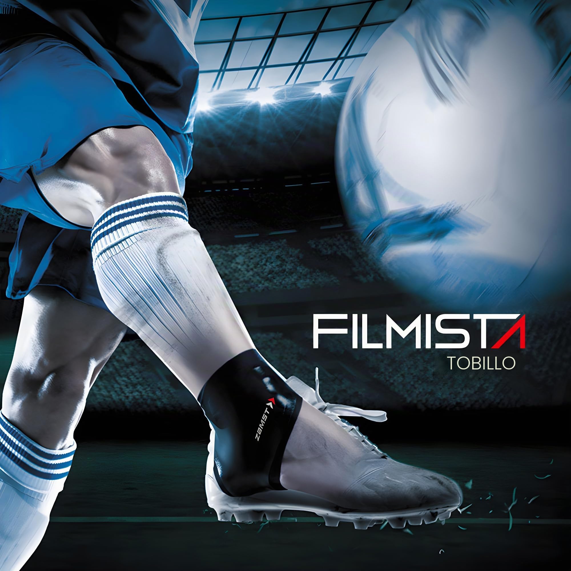 Zamst Filmista Ankle - Tobillera Ultrafina para Deporte, Soporte Estabilizador para el Tobillo para Hombres y Mujeres