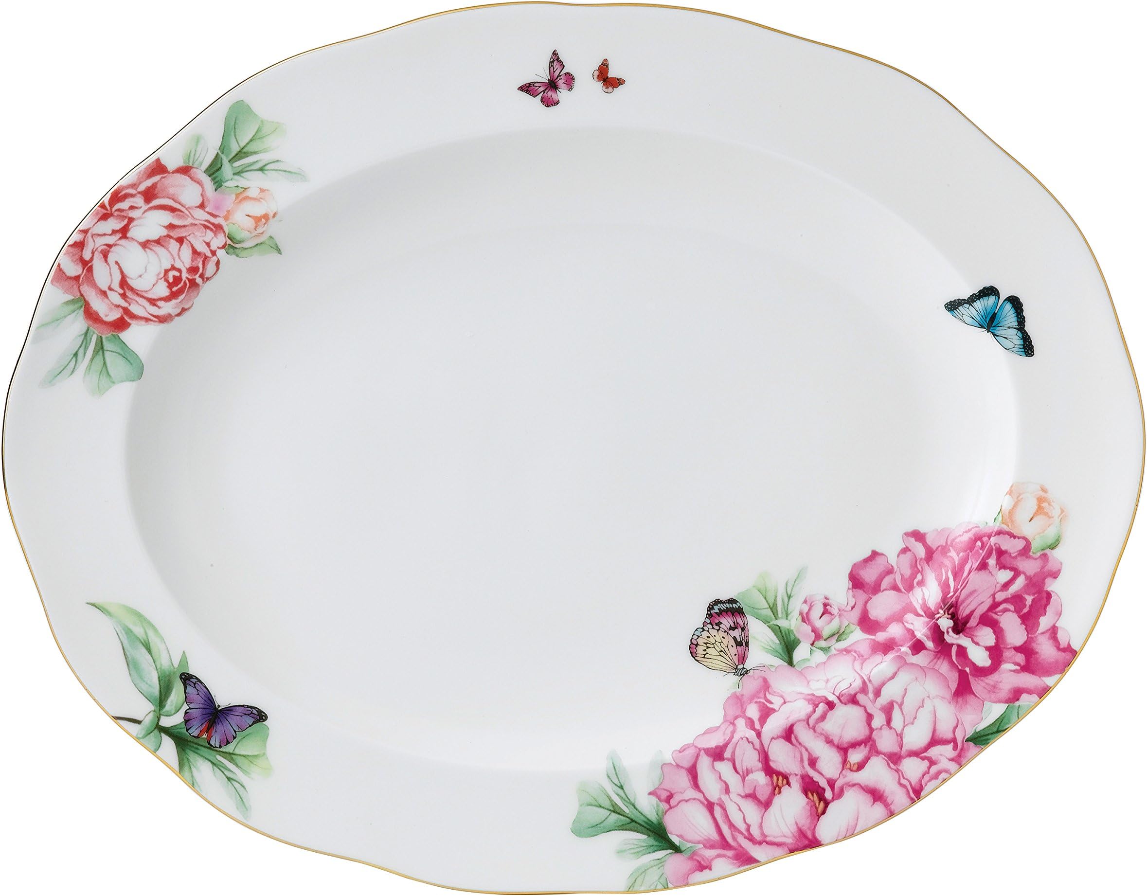 Royal Albert Miranda Kerr Friendship 40005760 33cm Oval Platter, White, Bone China