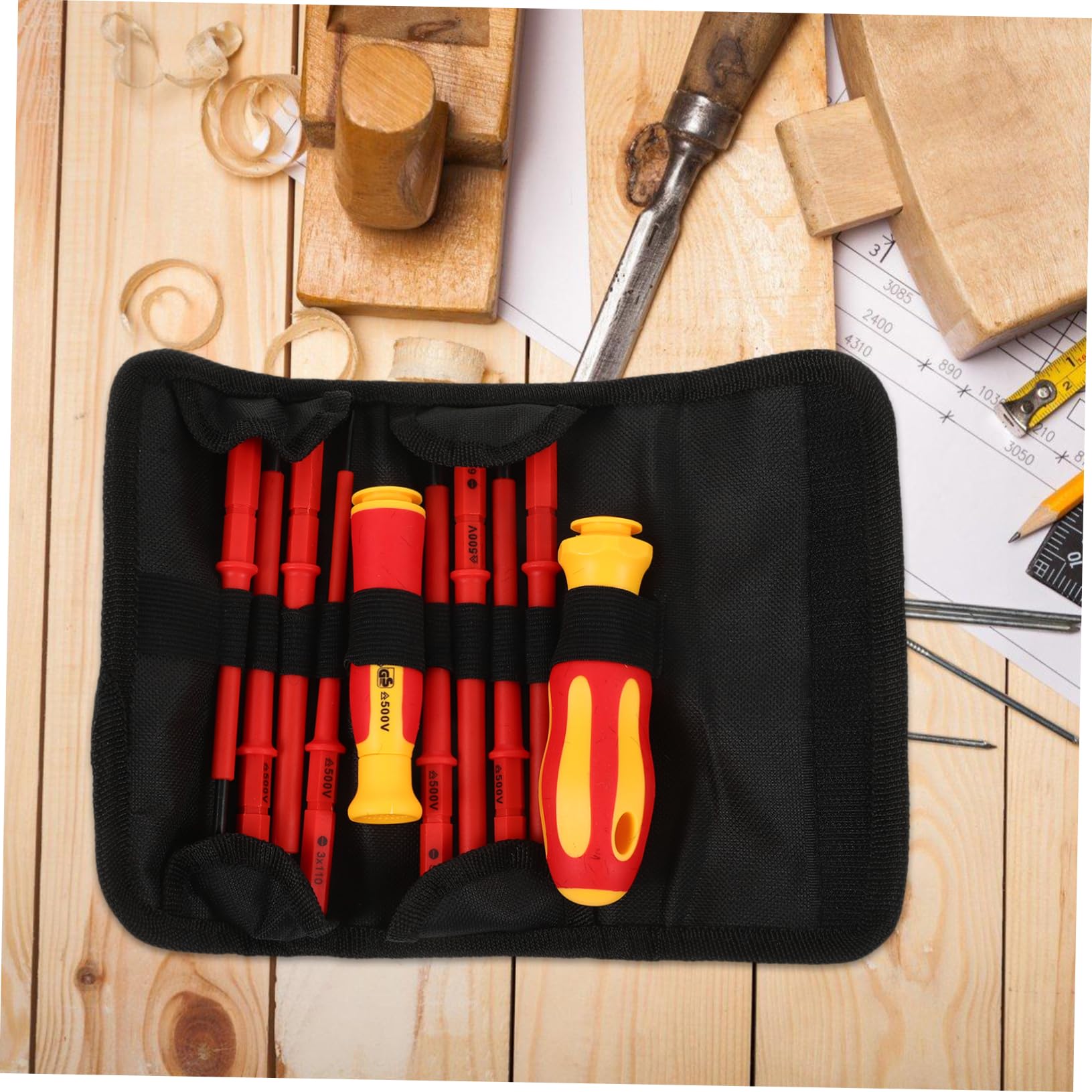 Hemobllo 5sets Cacciaviti Isolati Per Elettricisti Kit Di Attrezzi Elettrici Per Riparazioni Domestiche Sicurezza Elettrica e Versatilità Nelle Riparazioni