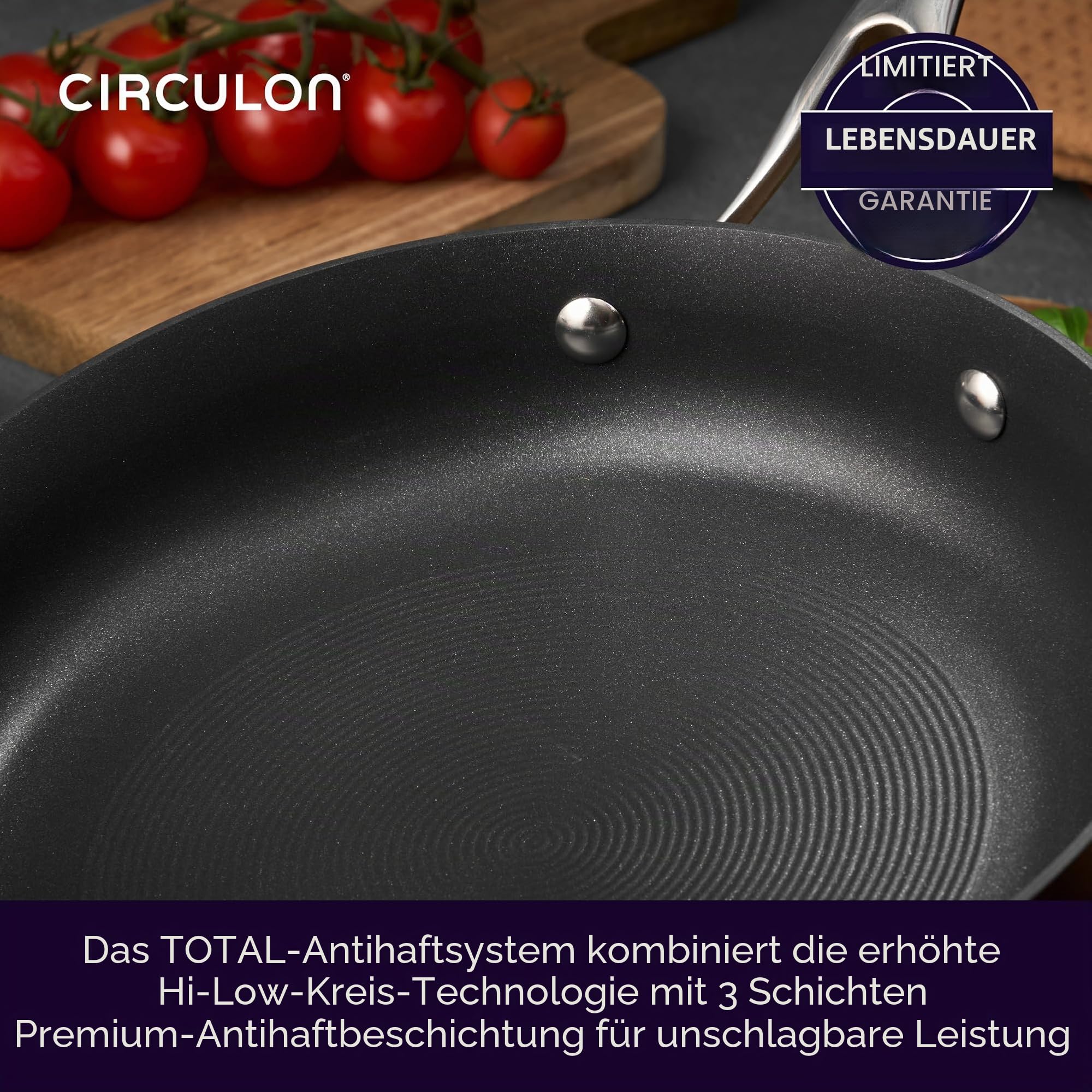 Circulon Style Kochtopf harteloxiert, tief, 26 cm/5,2 l