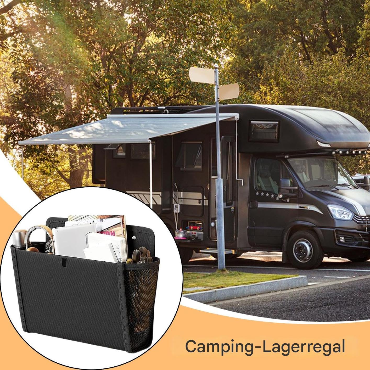 Organizer da parete Scaffali A Sacco Sospesi Da Porta Con Multi Tasche | Set da 2 Pezzi Organizzatore Scarpe Appendibile a Parete Per La Casa, , Il Camper, Roulotte, Il Campeggio, Motorhome