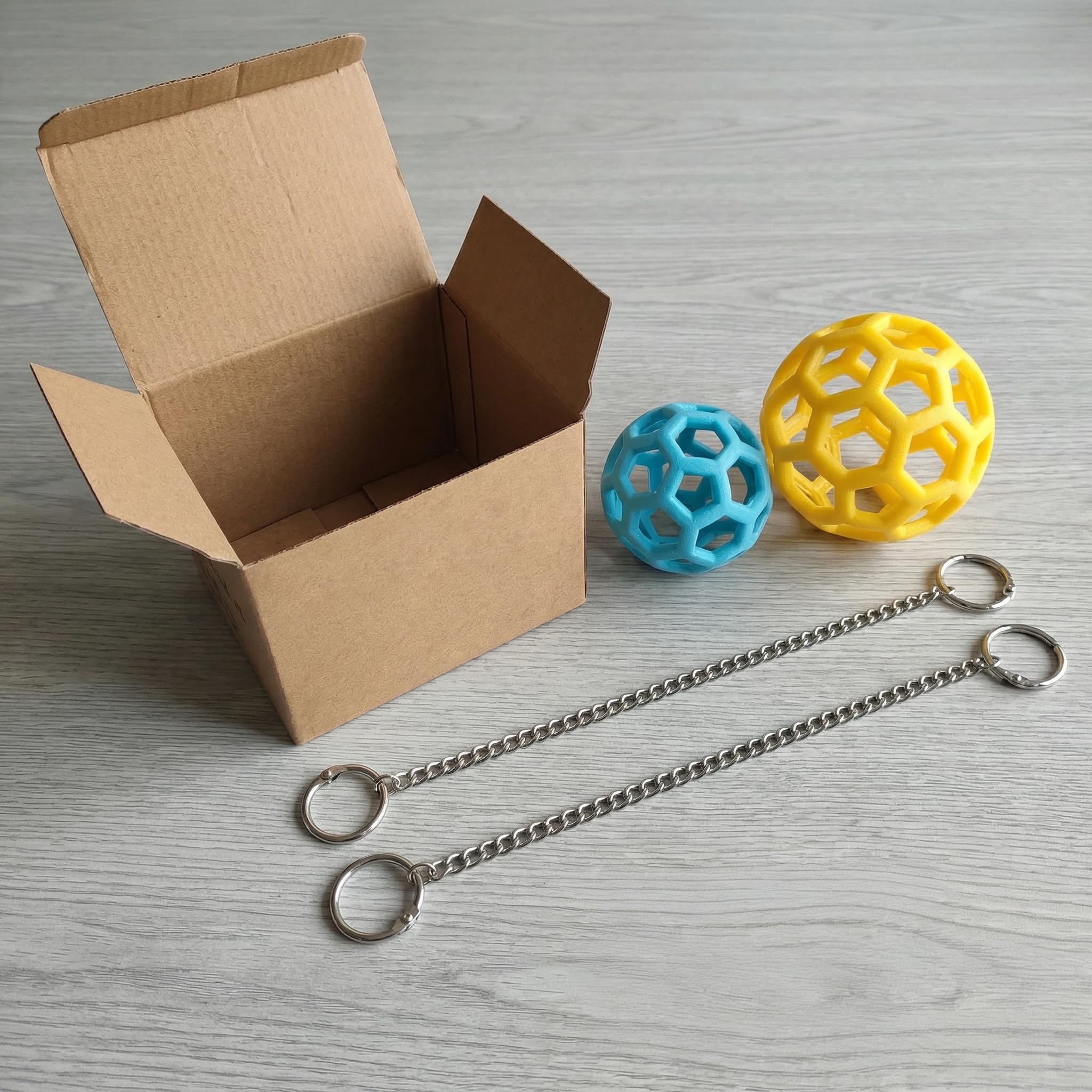 [Doppia dimensione aggiornata] Set di palline per l'alimentazione di tartarughe, 7 cm e 9 cm, dispenser di cibo per rettili da giovani a adulti, giocattolo rinforzato per foraggiamento con