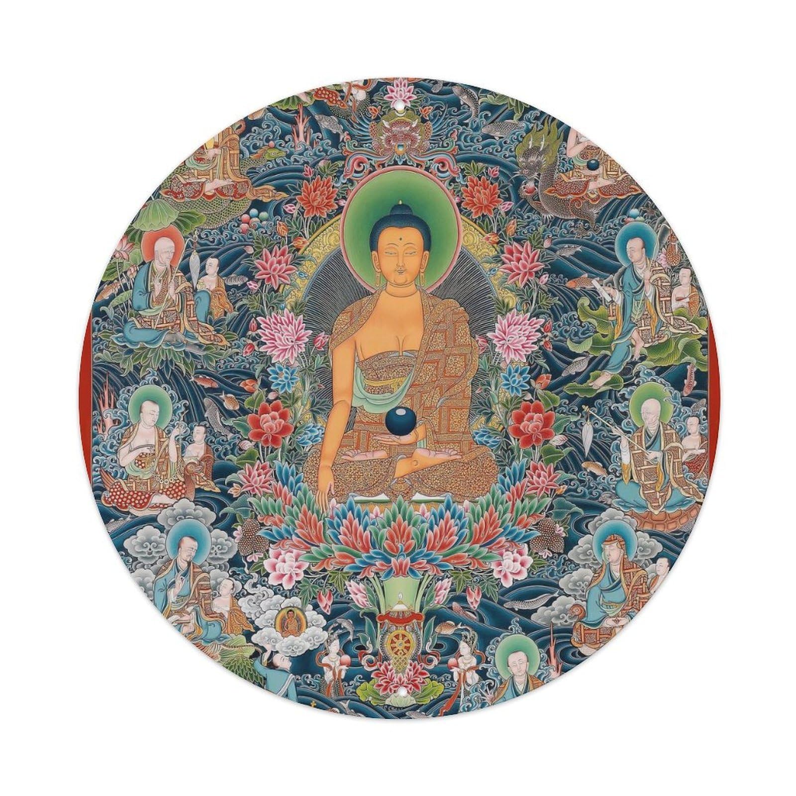 Zen Art Buddha Study Metal Tin Sign