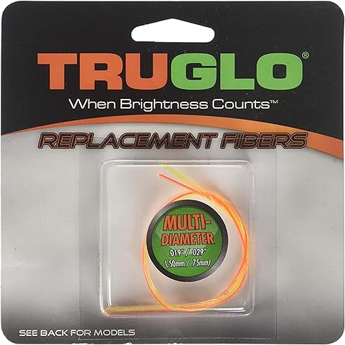 Miniatura 7 de TRUGLO Fibra óptica de repuesto de alta visibilidad para miras de armas de fuego y tiro con arco, disponible en una variedad de colores y tamaños