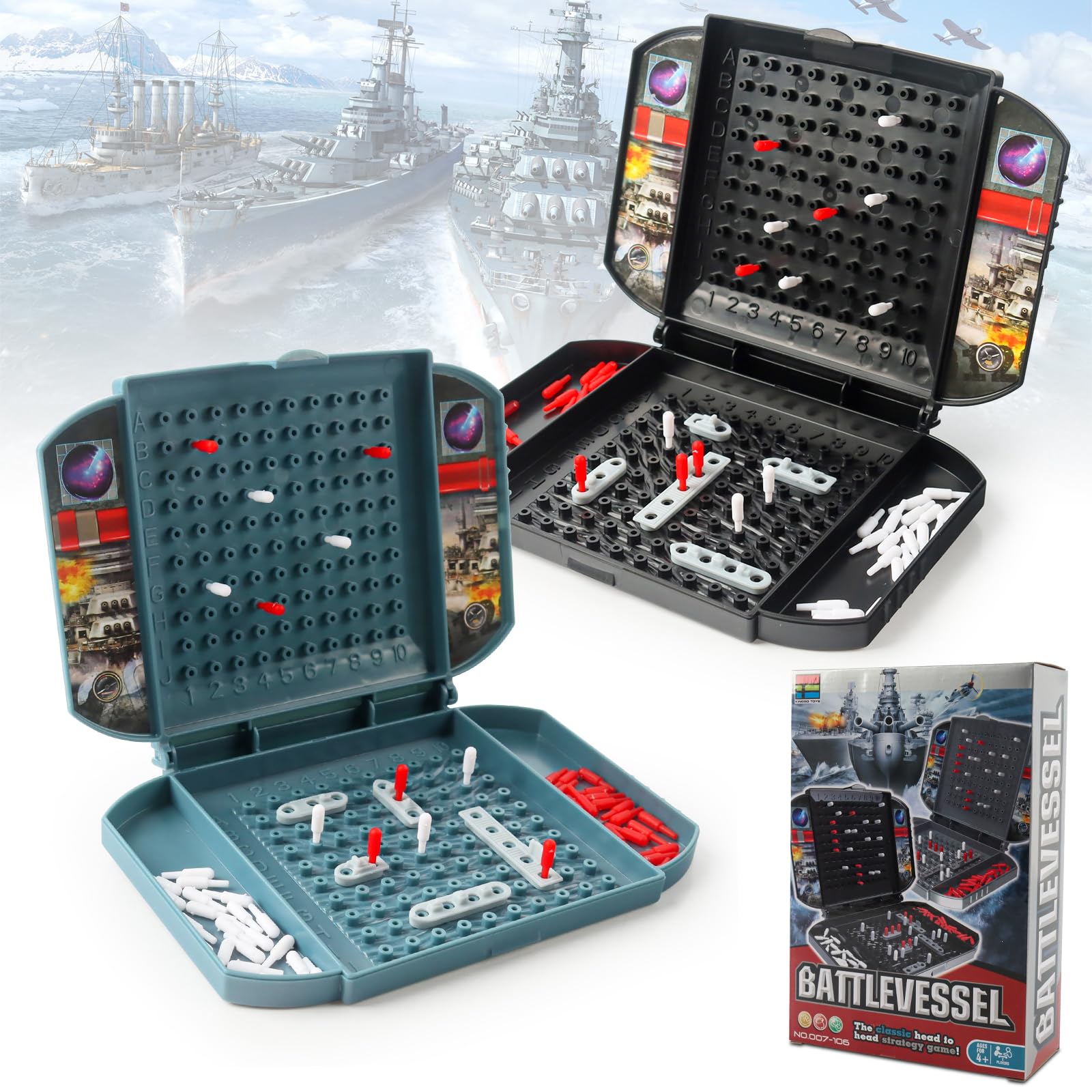 Hasbro Gaming - Affonda la Flotta Travel (edizione da viaggio) Regole ufficiali e istruzioni - Hasbro