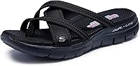 Skechers Women's Flex Appeal 2.0 Start Up Sandals - Gel Memory Foam Slide with Superior Comfort & Traction