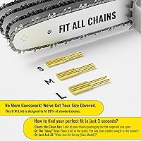 Vista 8 de Electric Chainsaw Sharpener Kit with 6 Titanium-Coated Diamond Bits - Handheld Chain Saw Sharpener Tool for All Chains - No Removal Required, Easy